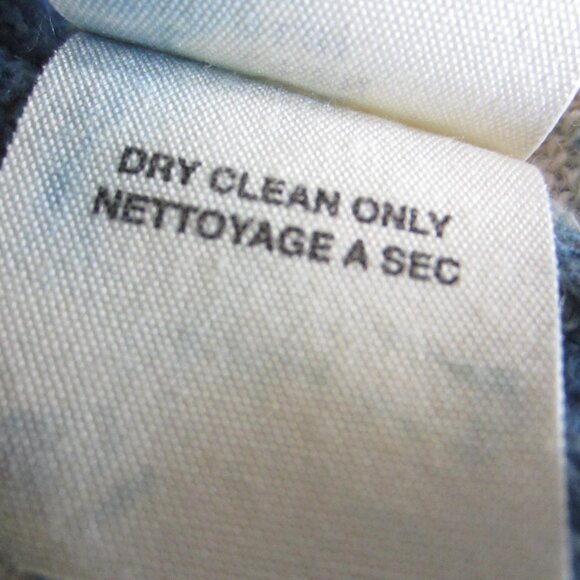 DEMYLEE Linen Blue & Off-White Tie-Dye Open Front Long Cardigan – Small - Picture 7 of 7